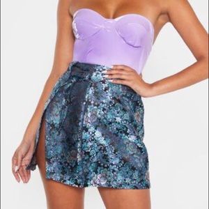 Floral Print Wrap Mini Skirt Brand New!